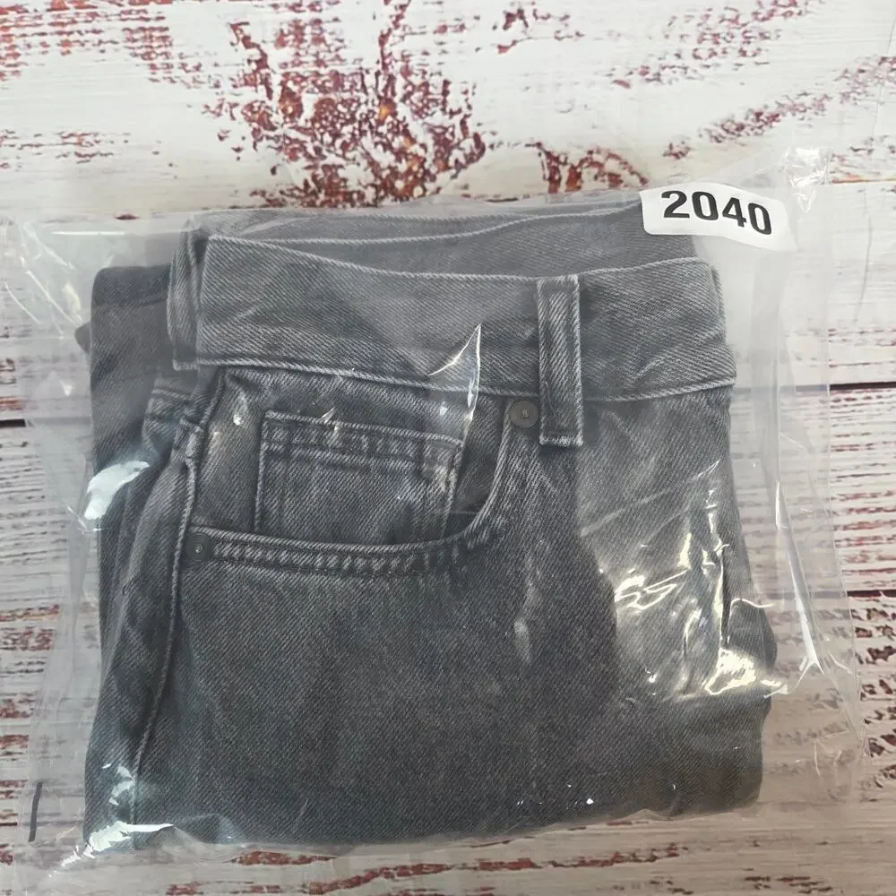 COS Gray Straight Jeans Sz 26 Slim Fit 10